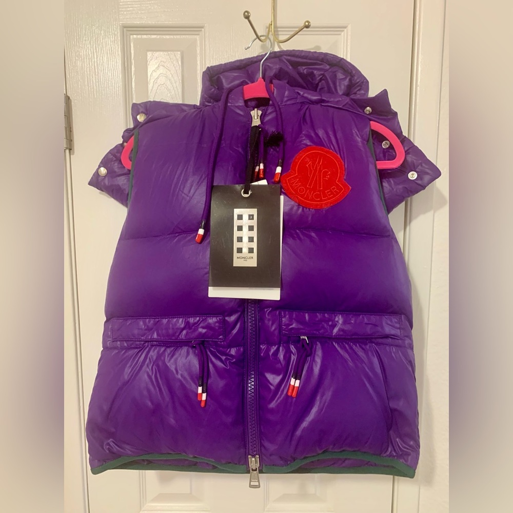 MONCLER Double Hood Vest 1952 Collection. New w/ Tags $450 Size S/M